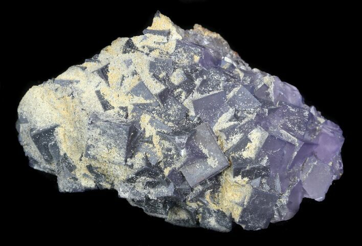 Dark Purple, Cubic Fluorite - China #33708